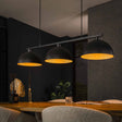 Hanglampen - Hanglamp Melo 3 - lichts metaal zwart - Dimehouse