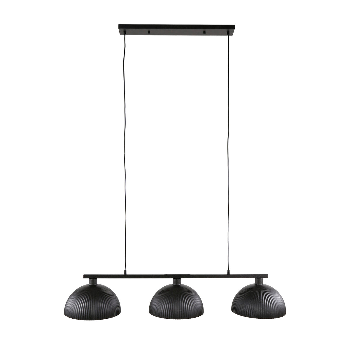 Hanglamp Melo 3-lichts metaal zwart