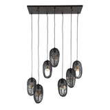 Hanglamp Debra 7-lichts metaal zwart