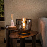 Vloerlamp Dain UP L Chroomkleurig glas