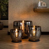 Vloerlamp Dain UP XL Chroomkleurig glas