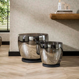 Vloerlamp Dain UP XL Chroomkleurig glas