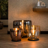 Vloerlamp Dain UP XXL Chroomkleurig glas