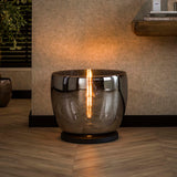 Vloerlamp Dain UP XXL Chroomkleurig glas