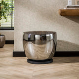 Vloerlamp Dain UP XXL Chroomkleurig glas