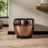 Vloerlamp Dain UP XXL Koperkleurig glas