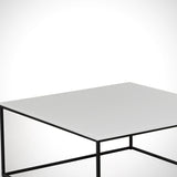 Salontafel Vierkant 75x75 cm Pola - Wit Melamine
