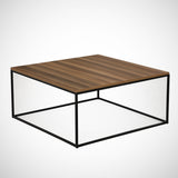 Salontafel Vierkant 75x75 cm Pola - Walnoot Melamine