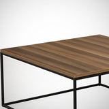 Salontafel Vierkant 75x75 cm Pola - Walnoot Melamine