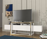 TV Meubel Bianco Wit Goud Melamine 160x49,8x46,1 cm