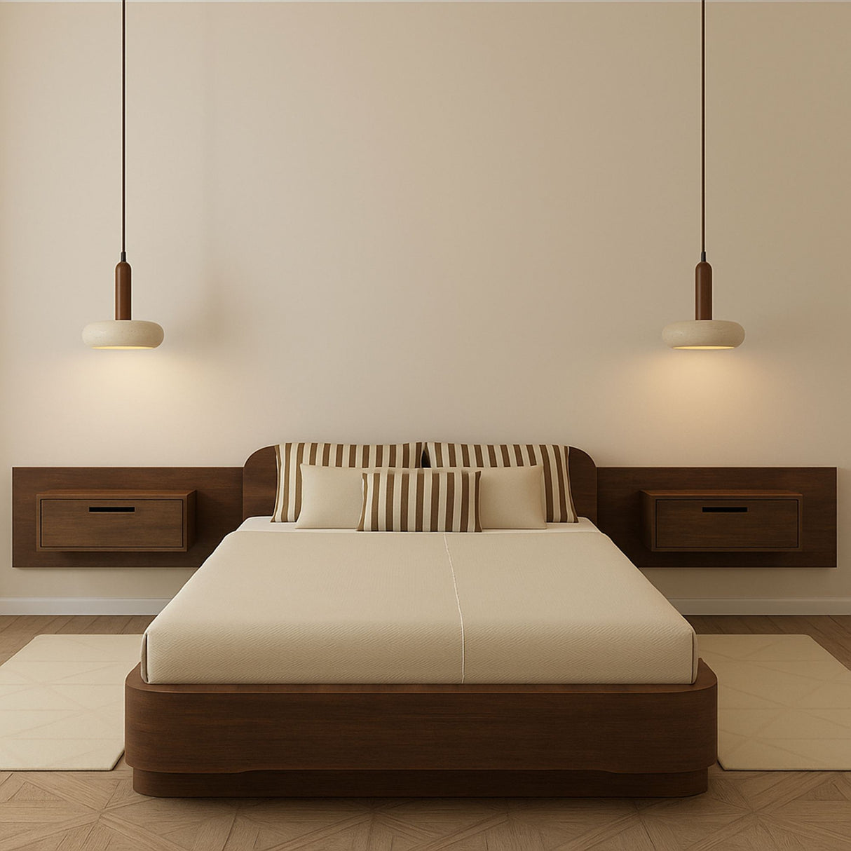 Worm - Walnut Beige Walnut Travertine Cap 24 cm breed