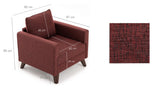 Fauteuil Bella Claret Rood