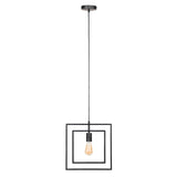 Industrial hanging lamp Kody Square Metal