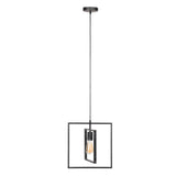 Industrial hanging lamp Kody Square Metal