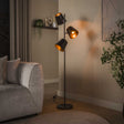 Vloerlampen - Vloerlamp 3 - lichts bruin metaal Carta - Dimehouse