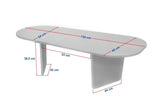 Ovalis - Wood Black 100% MELAMINE COATED PARTICLE BOARD