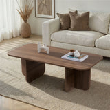 Akira salontafel in walnootlook 120 x 60 cm Gemelamineerd hout
