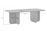 Akira salontafel in walnootlook 120 x 60 cm Gemelamineerd hout