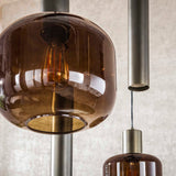 Hanglamp Dax 7-lichts brons 105 cm