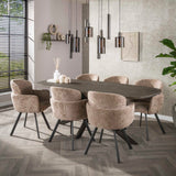 Moderne Hanglamp Aureo 9-lichts Sienna bruin