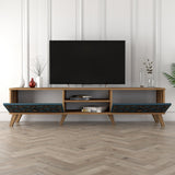 TV Meubel Class Walnoot Chalcedoon Melamine 180x44x35 cm