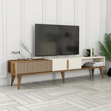 TV Meubel Milan Alt Walnoot Crème Melamine 180x40x35 cm