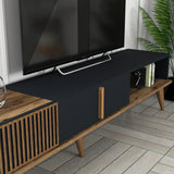 TV Meubel Set Milan TV Walnoot Antraciet Melamine 180x40x35 cm