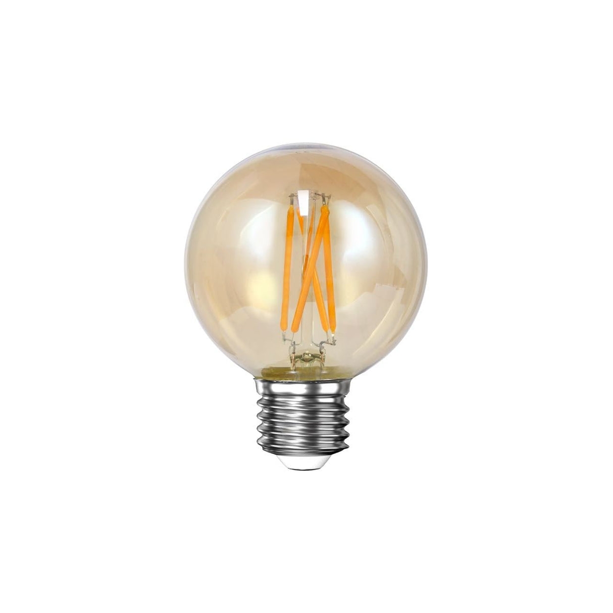 Lichtbron LED filament bol Ø6 amberkleurig glas