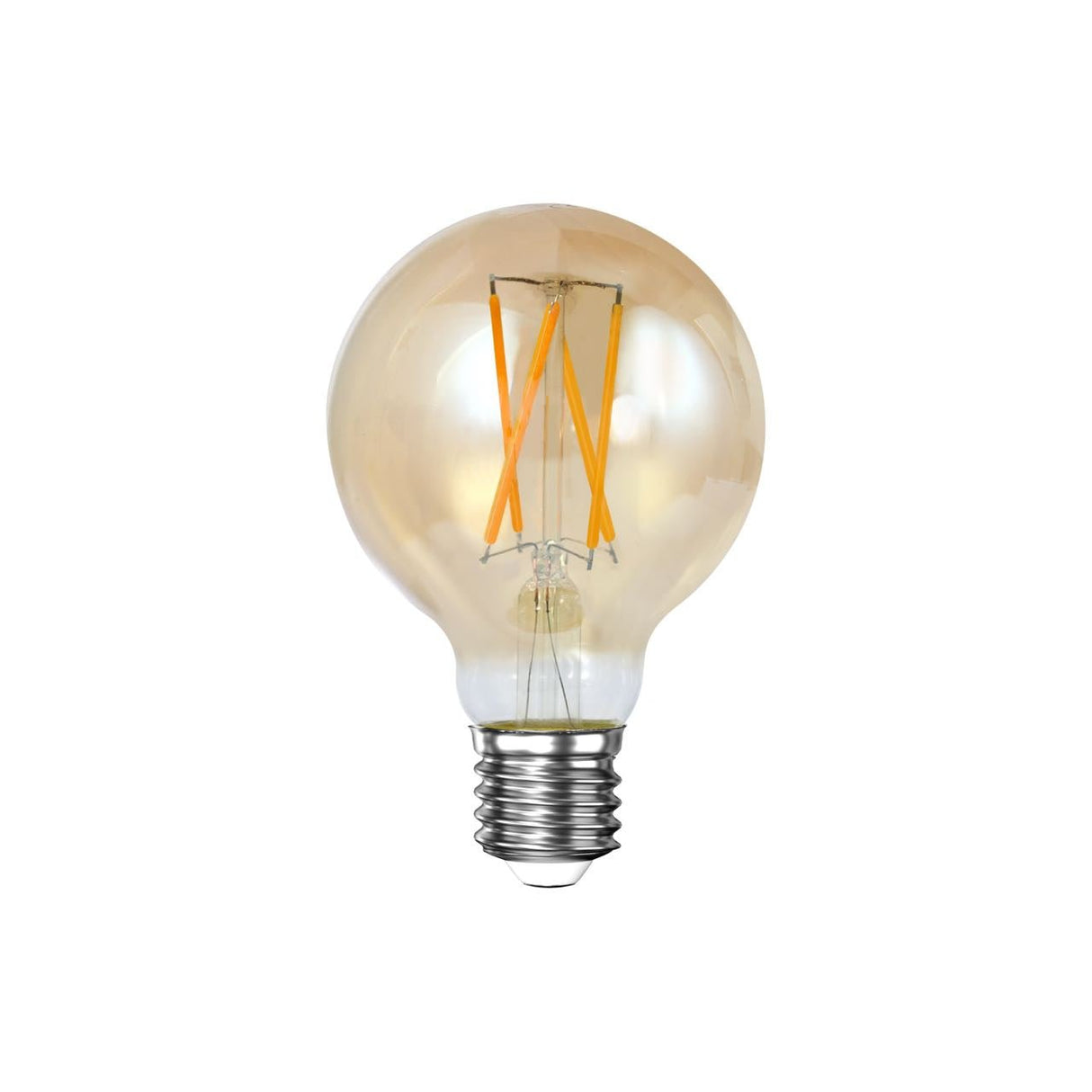 Lichtbron LED filament bol Ø7 amberkleurig glas