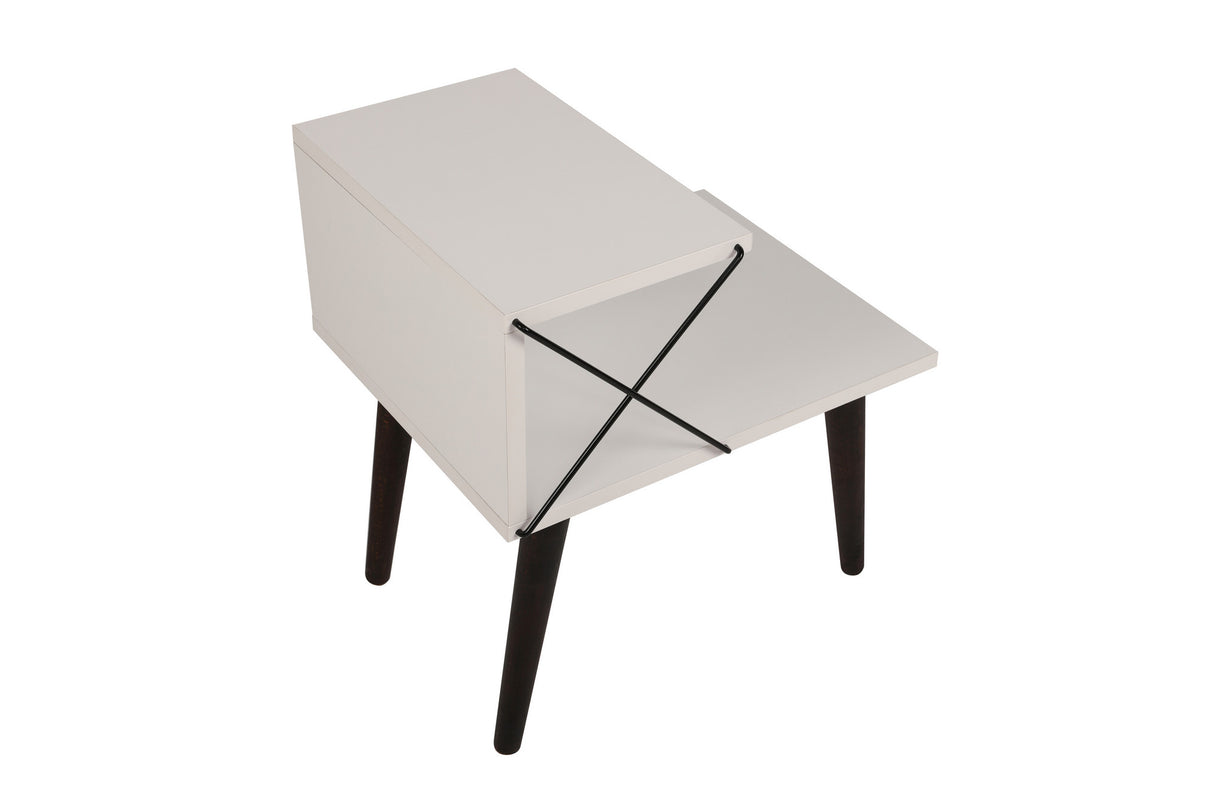 Nachtkastje Cross Wit Melamine 50x55x40 cm