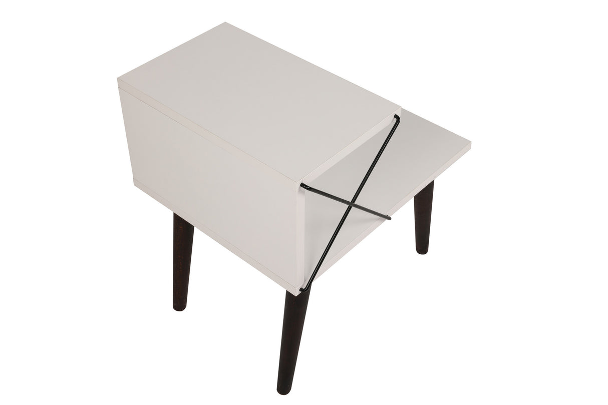 Nachtkastje Cross Wit Melamine 50x55x40 cm