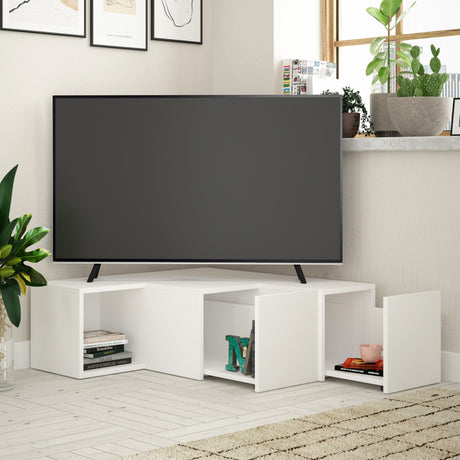 TV Meubel Compact Wit Melamine 90x32x92 cm