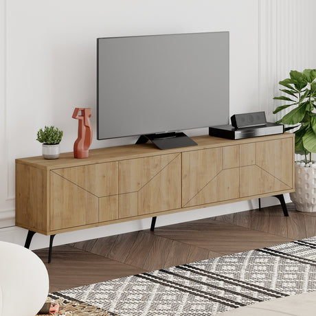 TV Meubel Dune Eik Melamine 180x50x29,6 cm