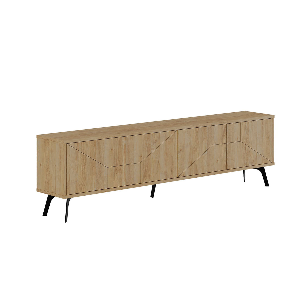 TV Meubel Dune Eik Melamine 180x50x29,6 cm