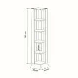 Boekenkast Nati Wit Melamine 34x161x34 cm