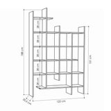 Boekenkast Manco Eik Melamine 122x188x25,5 cm