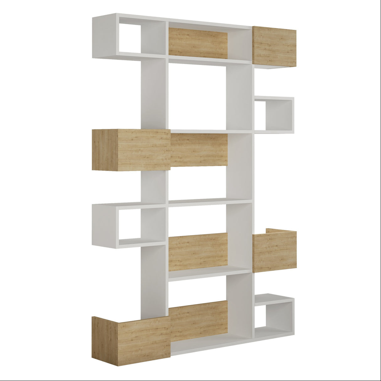 Boekenkast Niho Wit Eik Melamine 120x171x25,3 cm