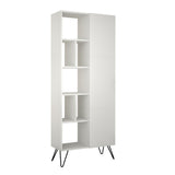 Boekenkast Jedda Wit Melamine 79x190x32 cm