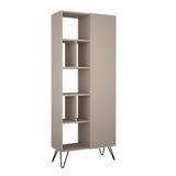 Boekenkast Jedda Mokka Melamine 79x190x32 cm