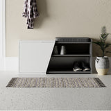 Schoenenkast Fiona Bench Antraciet Wit Melamine 104,6x47,2x37,5 cm