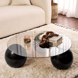Salontafel Miro Gehard glas 85x85 cm Zwart Brons Black Bronze Tempered glass