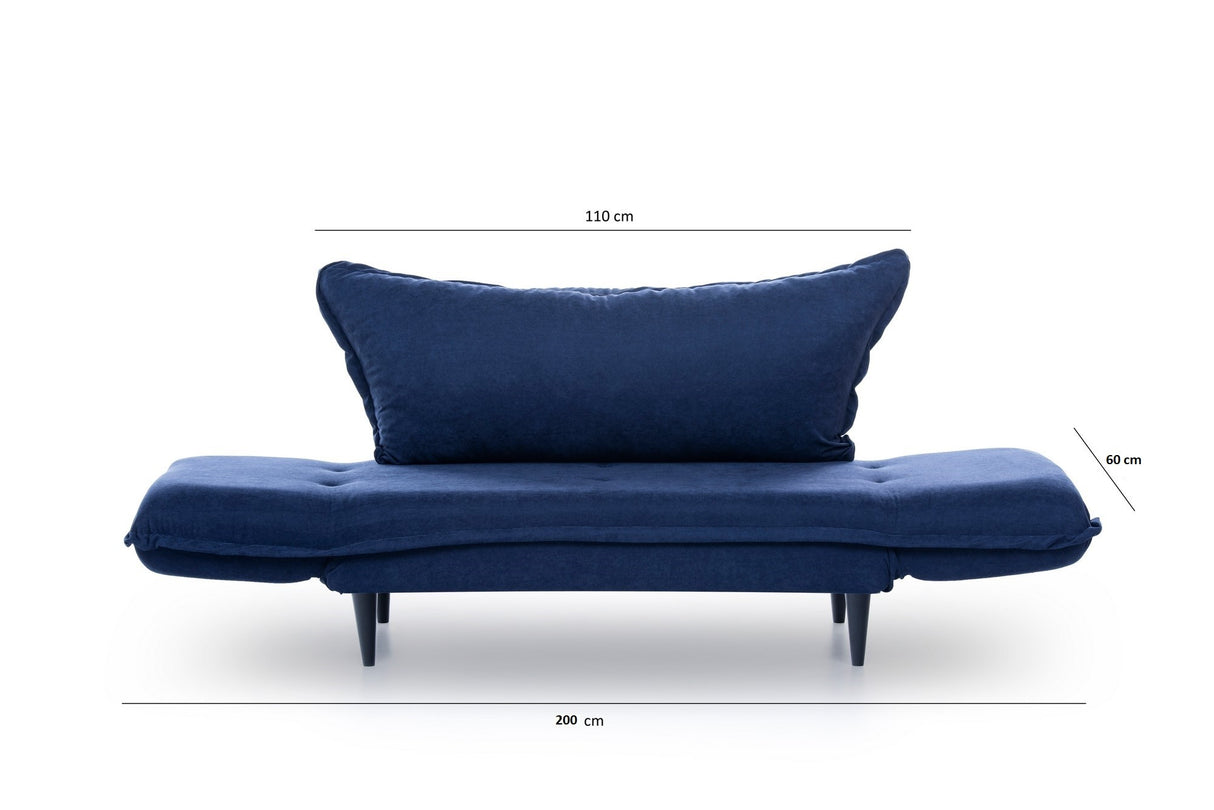 2-zits Slaapbank Vino Daybed Navy Blauw