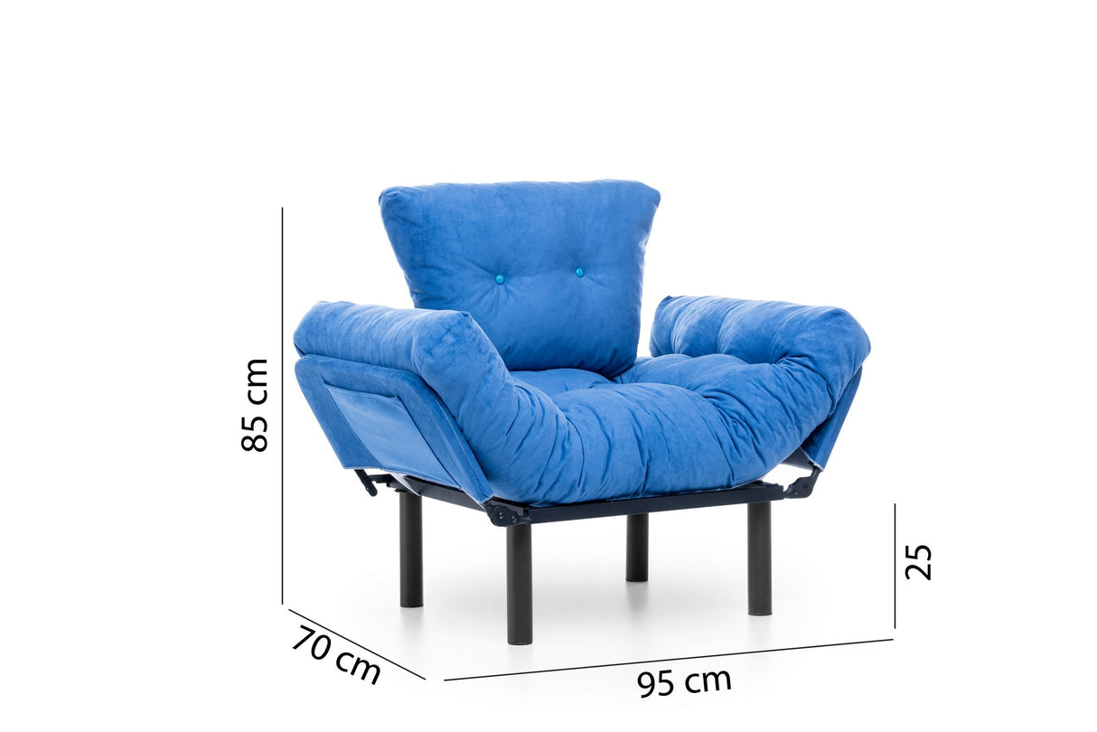 Fauteuil Nitta Single Blauw