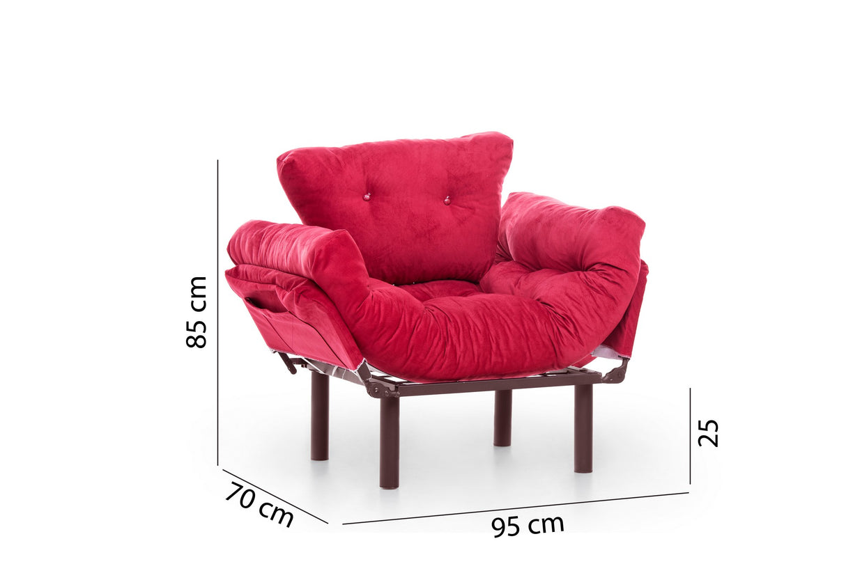 Fauteuil Nitta Single Maroon