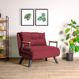 Slaapfauteuil Sando Maroon