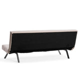 3-Zits Slaapbank Zoly Crème Stof - 180 cm - Zonder armleuningen - Gecapitonneerd