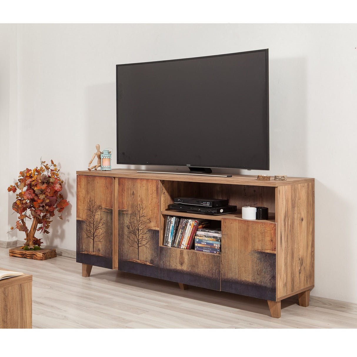 TV Meubel Marina Mila Atlantisch Dennenhout Melamine 160x76x45 cm