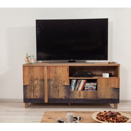 TV Meubel Marina Mila Atlantisch Dennenhout Melamine 160x76x45 cm