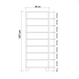 Schoenenkast Filinta Wit Melamine 50x127x38 cm