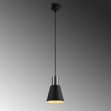 Hanglamp Zwart Nickel Metaal Velora